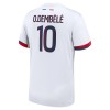 Maglia ufficiale Paris Saint Germain Dembele 10 Trasferta 2024-25 per Bambino